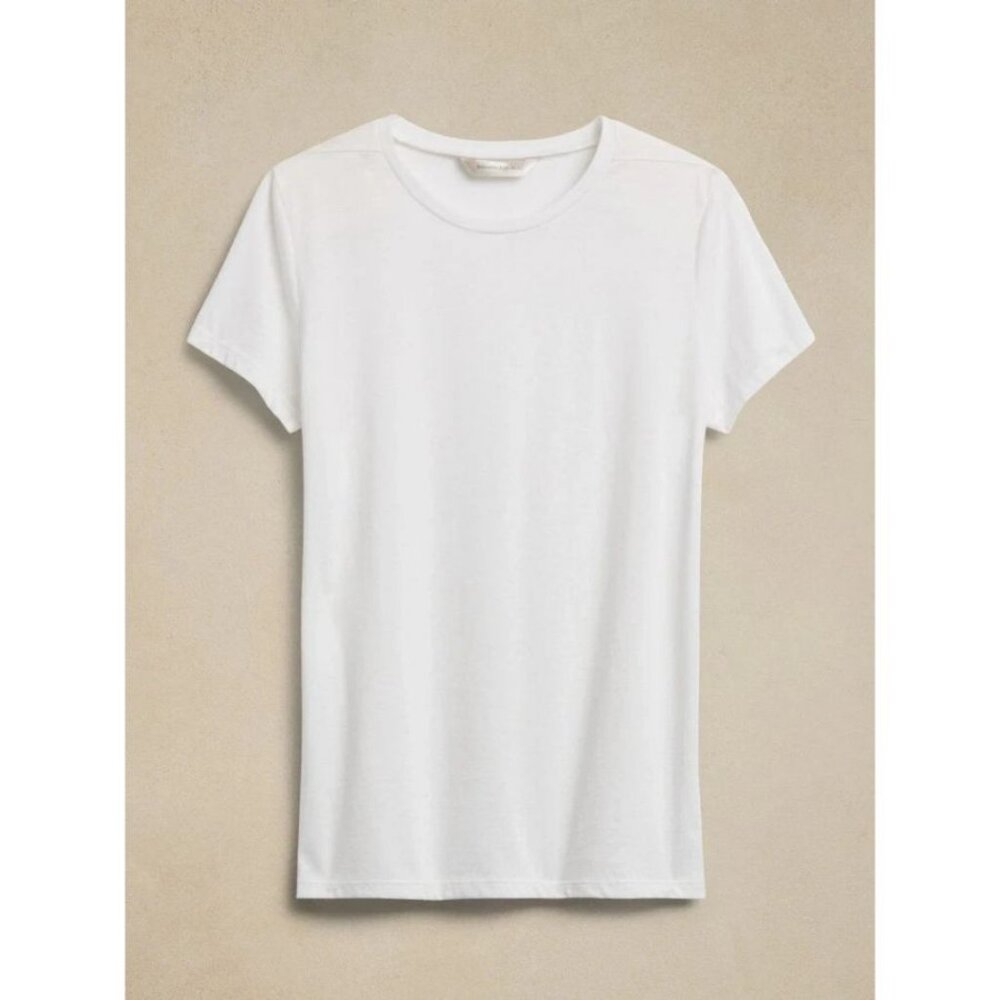 Banana Republic Luxe Touch Performance Tee White S